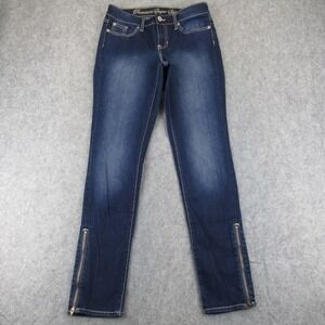 Gap Premium Super Skinny Jeans Dark Wash Zipper Ankle Womens Size 4 27